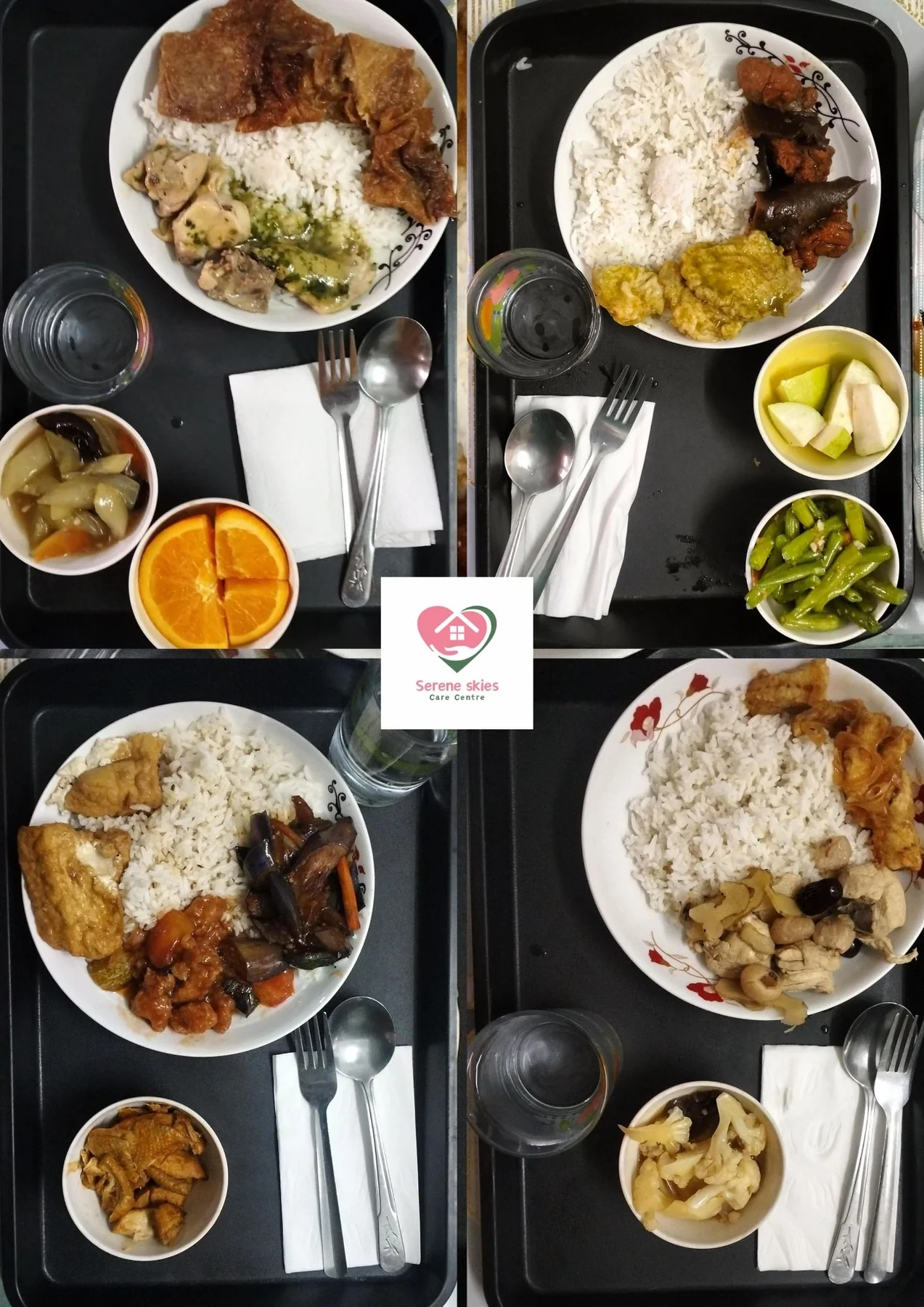 Examples of Friday lunches served at Serene Skies
