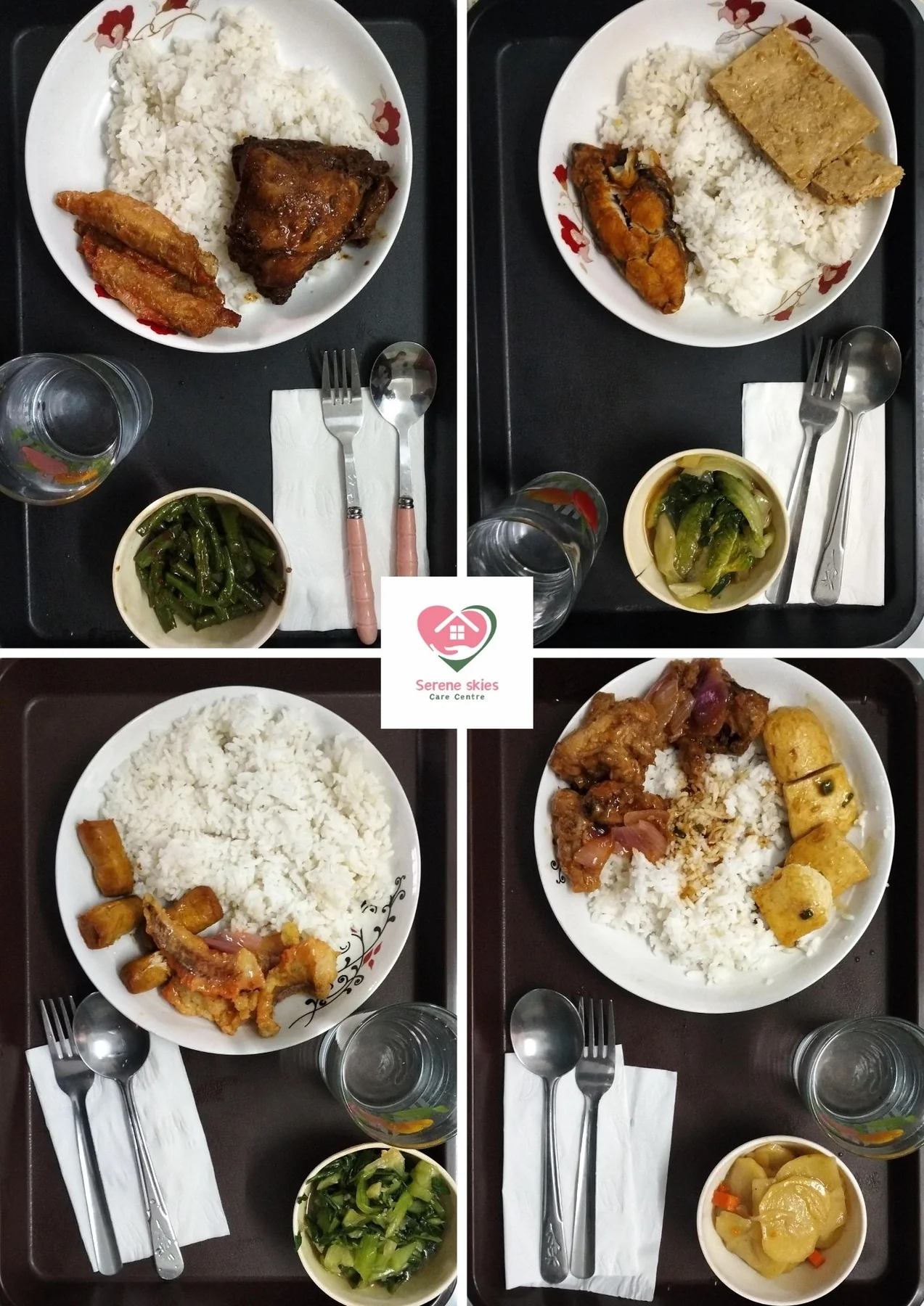 Monday lunch examples at Serene Skies